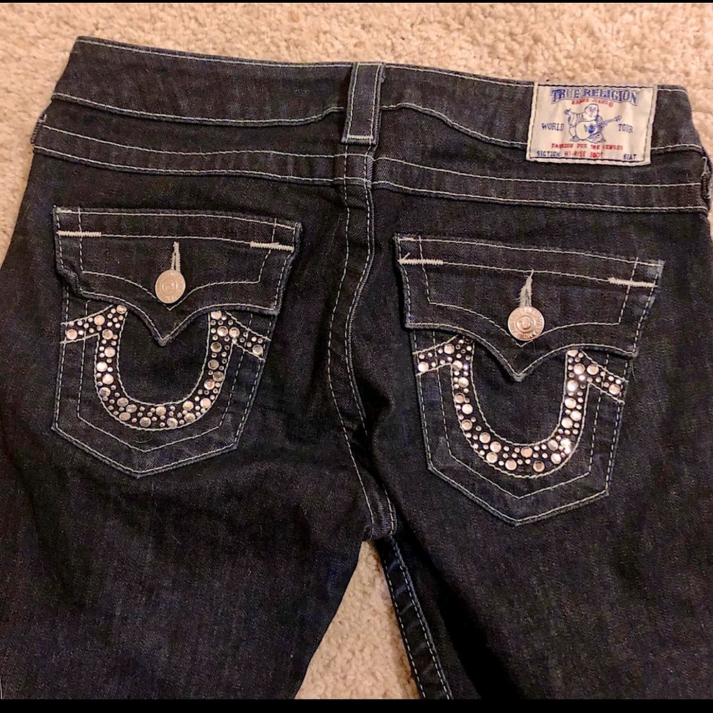True Religion jeans size 17 Hi-Rise boot cut